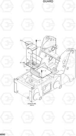 6090 GUARD(FOOT REST) HSL650-7, Hyundai