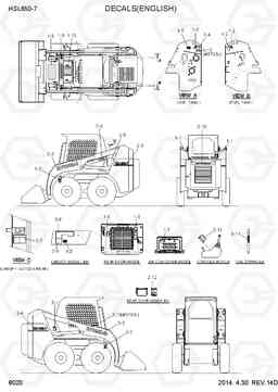 8020 DECALS(ENGLISH) HSL650-7, Hyundai