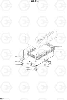 9020 OIL PAN HSL650-7, Hyundai