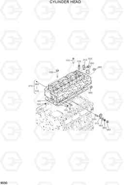 9030 CYLINDER HEAD HSL650-7, Hyundai