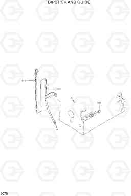 9070 DIPSTICK AND GUIDE HSL650-7, Hyundai