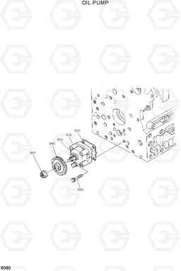 9080 OIL PUMP HSL650-7, Hyundai