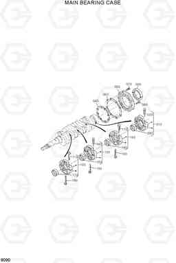 9090 MAIN BEARING CASE HSL650-7, Hyundai