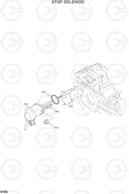 9160 STOP SOLENOID HSL650-7, Hyundai