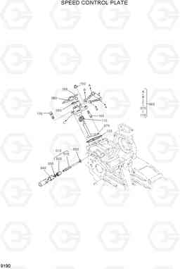 9190 SPEED CONTROL PLATE HSL650-7, Hyundai