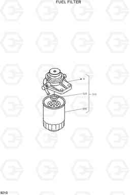 9210 FUEL FILTER HSL650-7, Hyundai