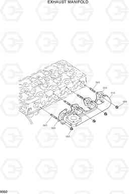 9350 EXHAUST MANIFOLD HSL650-7, Hyundai