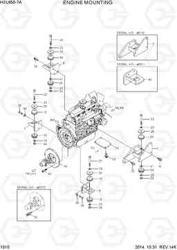 1010 ENGINE MOUNTING HSL650-7A, Hyundai