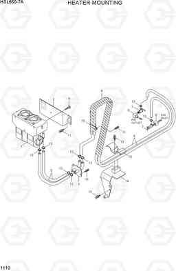 1110 HEATER MOUNTING HSL650-7A, Hyundai