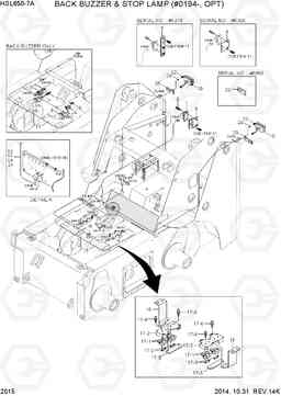 2015 BACK BUZZER & STOP LAMP(#0194-, OPT) HSL650-7A, Hyundai