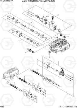 4080 MAIN CONTROL VALVE(PILOT) HSL650-7A, Hyundai