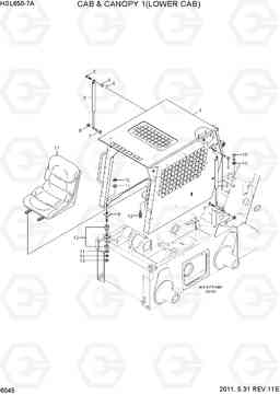 6045 CAB & CANOPY 1(LOWER CAB) HSL650-7A, Hyundai