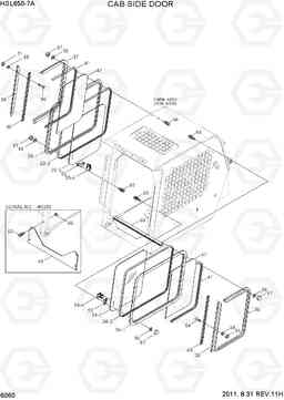 6060 CAB SIDE DOOR HSL650-7A, Hyundai