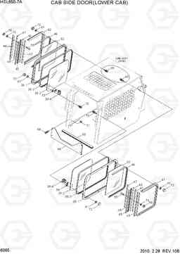 6065 CAB SIDE DOOR(LOWER CAB) HSL650-7A, Hyundai