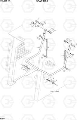 6090 SEAT BAR HSL650-7A, Hyundai