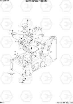 6100 GUARD(FOOT REST) HSL650-7A, Hyundai