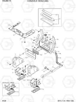 6120 CONSOLE BOX(CAB) HSL650-7A, Hyundai