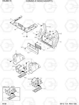 6130 CONSOLE BOX(CANOPY) HSL650-7A, Hyundai