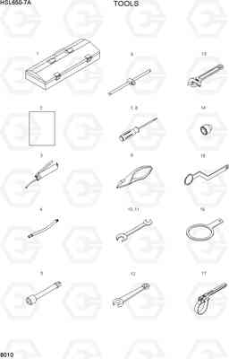 8010 TOOLS HSL650-7A, Hyundai