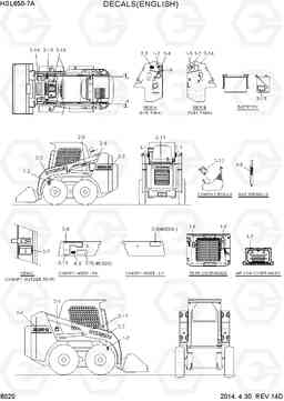 8020 DECALS(ENGLISH) HSL650-7A, Hyundai
