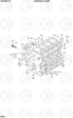 9010 CRANKCASE HSL650-7A, Hyundai