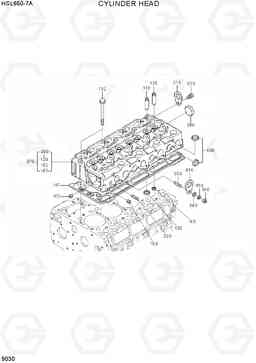 9030 CYLINDER HEAD HSL650-7A, Hyundai