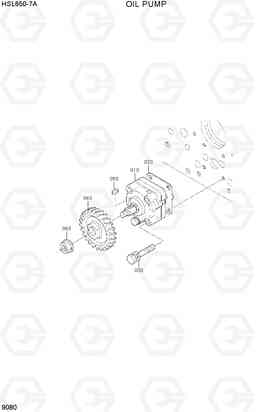 9080 OIL PUMP HSL650-7A, Hyundai