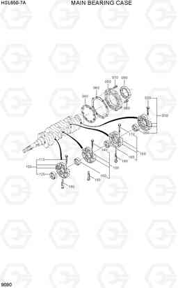 9090 MAIN BEARING CASE HSL650-7A, Hyundai