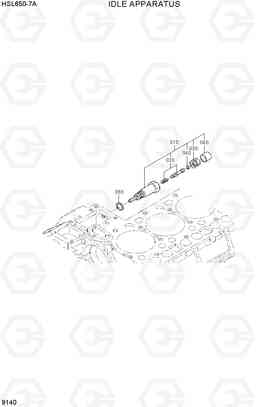 9140 IDLE APPARATUS HSL650-7A, Hyundai