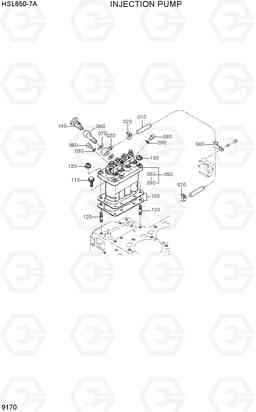 9170 INJECTION PUMP HSL650-7A, Hyundai