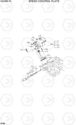 9190 SPEED CONTROL PLATE HSL650-7A, Hyundai