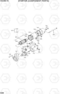 9260 STARTER(COMPONENT PARTS) HSL650-7A, Hyundai