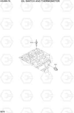 9270 OIL SWITCH AND THERMOMETER HSL650-7A, Hyundai