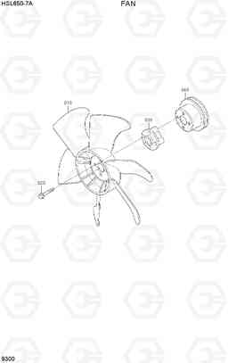9300 FAN HSL650-7A, Hyundai