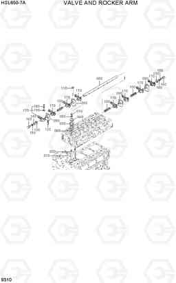 9310 VALVE AND ROCKER ARM HSL650-7A, Hyundai