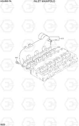 9320 INLET MANIFOLD HSL650-7A, Hyundai