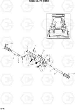 1018 BOOM SUPPORTS HSL600T/680T, Hyundai