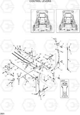 2021 CONTROL LEVERS HSL600T/680T, Hyundai