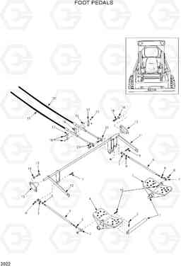 2022 FOOT PEDALS HSL600T/680T, Hyundai