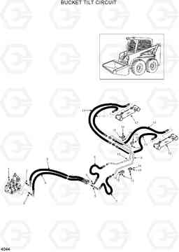 4044 BUCKET TILT CIRCUIT HSL600T/680T, Hyundai