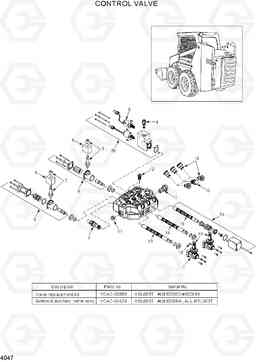 4047 CONTROL VALVE HSL600T/680T, Hyundai