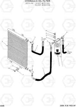 4048 HYDRAULIC OIL FILTER HSL600T/680T, Hyundai