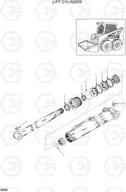 4049 LIFT CYLINDER HSL600T/680T, Hyundai