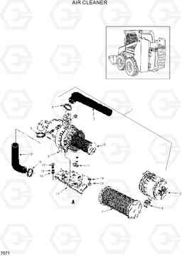 7071 AIR CLEANER HSL600T/680T, Hyundai