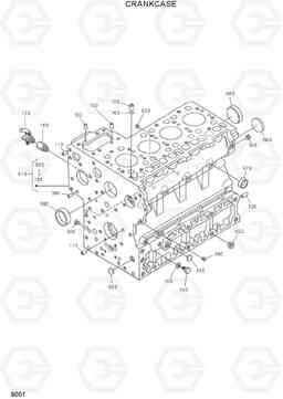 9001 CRANKCASE HSL600T/680T, Hyundai