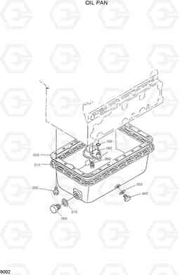 9002 OIL PAN HSL600T/680T, Hyundai