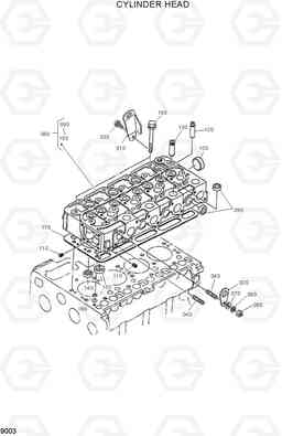 9003 CYLINDER HEAD HSL600T/680T, Hyundai