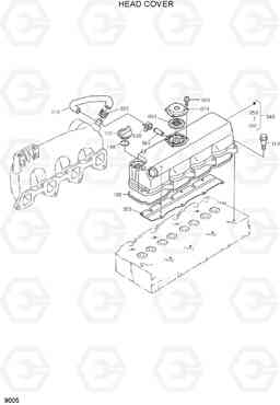 9005 HEAD COVER HSL600T/680T, Hyundai