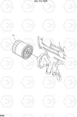 9006 OIL FILTER HSL600T/680T, Hyundai