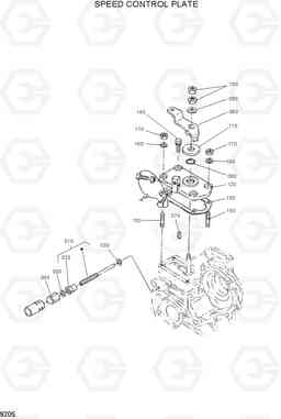 9205 SPEED CONTROL PLATE HSL600T/680T, Hyundai